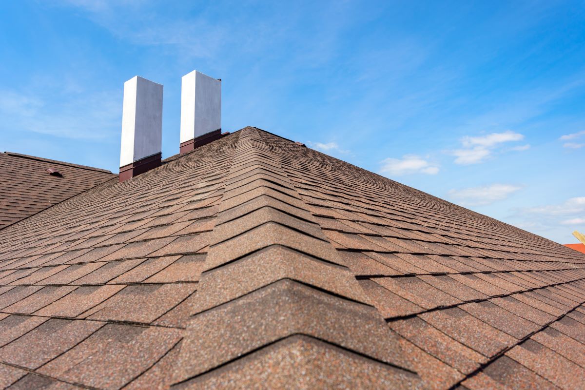 Residential House Brown Rooftop